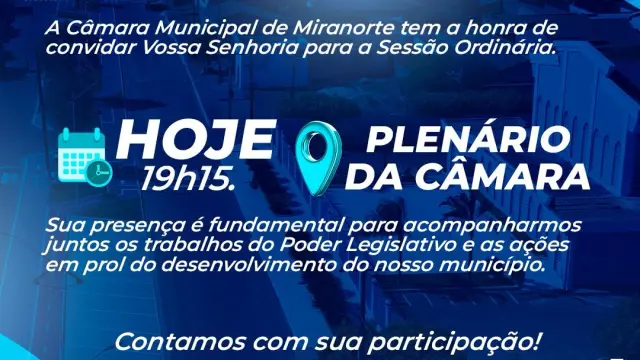 SESSÃO ORDINÁRIA